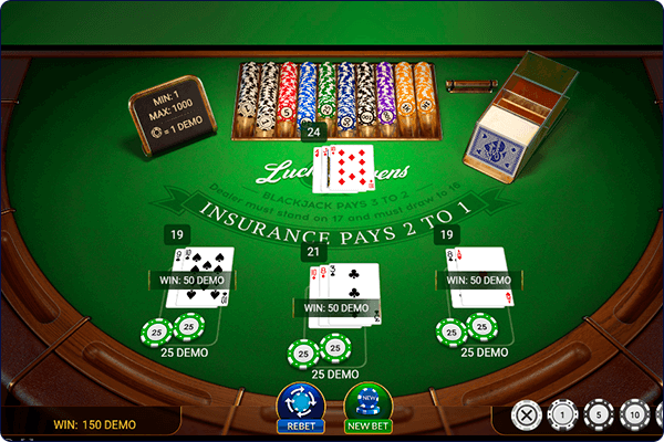 Bild des Aussehens des Tisches mit Karten und Funktionen auf der Online-Casino-Website Vulkan Vegas
