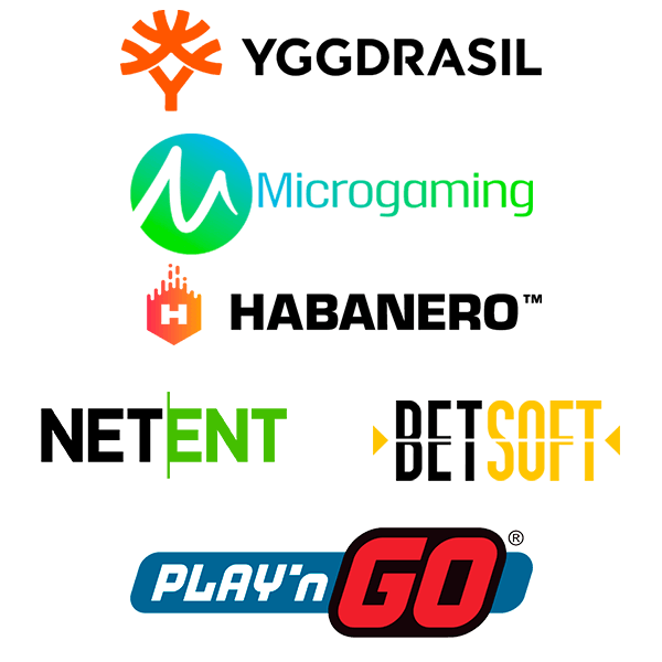 Logos der Slot-Anbieter im Vulkan Casino Österreich